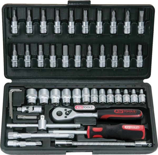 KSTOOLS® Steckschlüssel-Garnitur 1/4 Zoll 46-teilig - erhältlich bei ✭ HUG Technik ✓