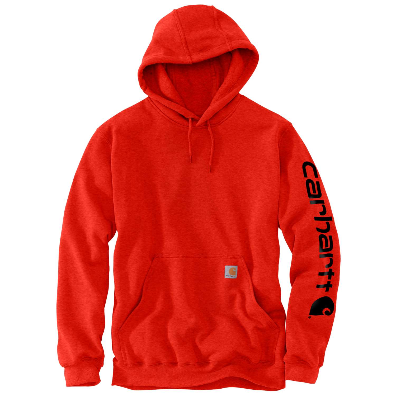 carhartt® Herren Kapuzensweater SLEEVE LOGO HOODED SWEATSHIRT, currant heather - erhältlich bei ✭ HUG Technik ✓