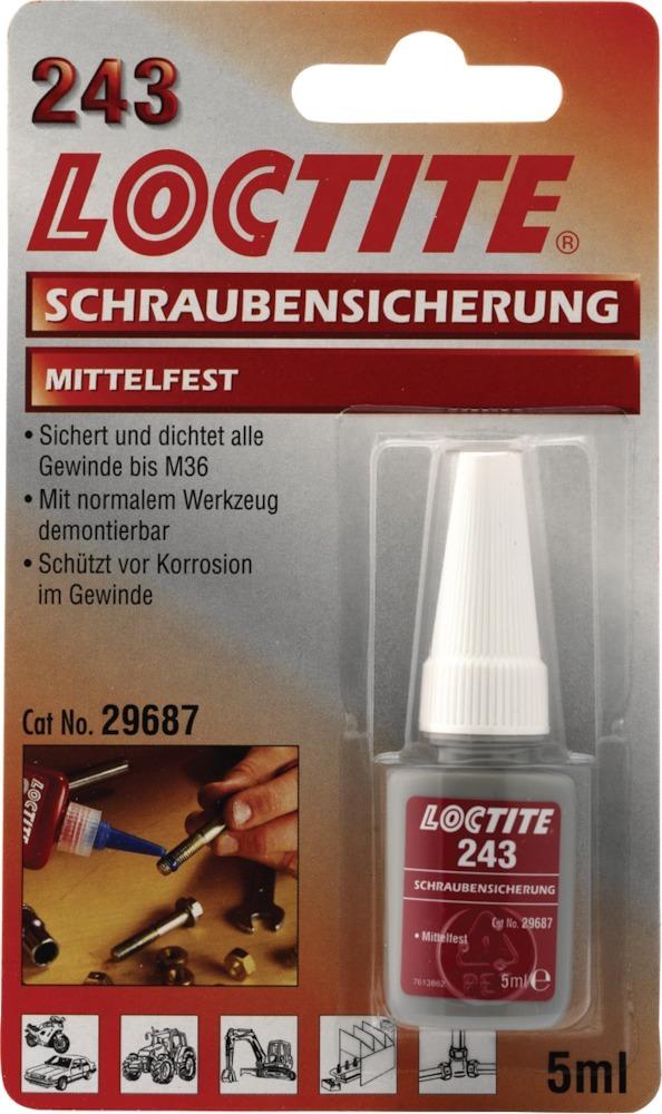 Loctite® 243 Schraubensicherung mittelfest - gibt’s bei ☆ HUG Technik ✓