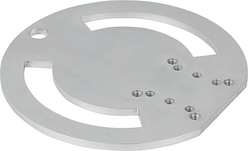 Adapterplatte Rund, Form: A Geschlossen, D=145, S=5, Stahl verzinkt - K1211.145 - bekommst Du bei HUG Technik ♡