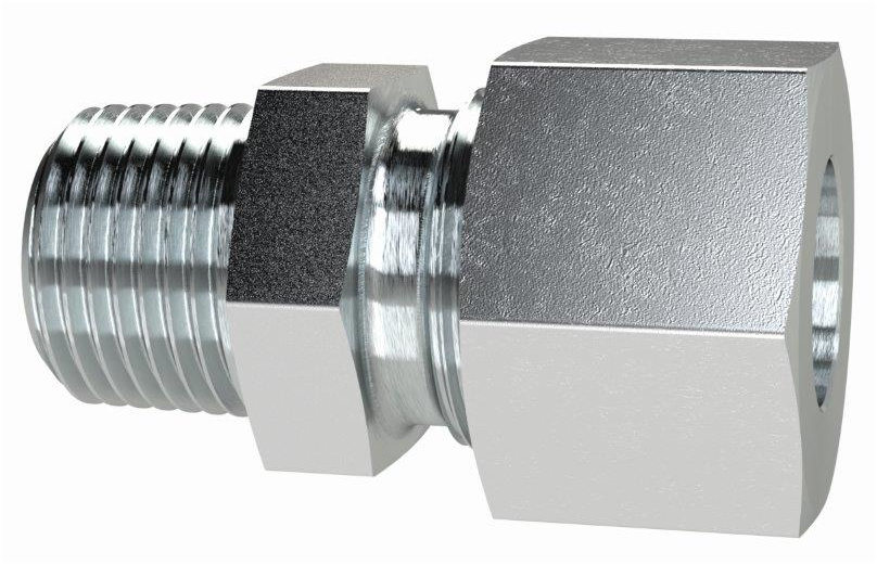 Gerade Einschraubverschraubung, R 1/4 a., Rohr-Ø 10, Stahl verzinkt - direkt von HUG Technik ✓