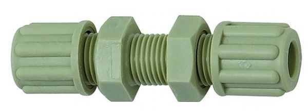 Gerade Schottverbindung, M18x1,5, für Schlauch 9/12 mm, SW 24, PP - direkt von HUG Technik ✓