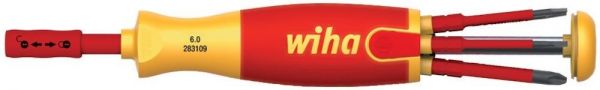 Wiha® VDE Schraubendreher 2831 09 021 mit Bit Magazin LiftUp electric 7-teilig - erhältlich bei ✭ HUG Technik ✓ Wiha® VDE Schraubendreher 2831 09 021 mit Bit Magazin LiftUp electric 7-teilig - erhältlich bei ✭ HUG Technik ✓