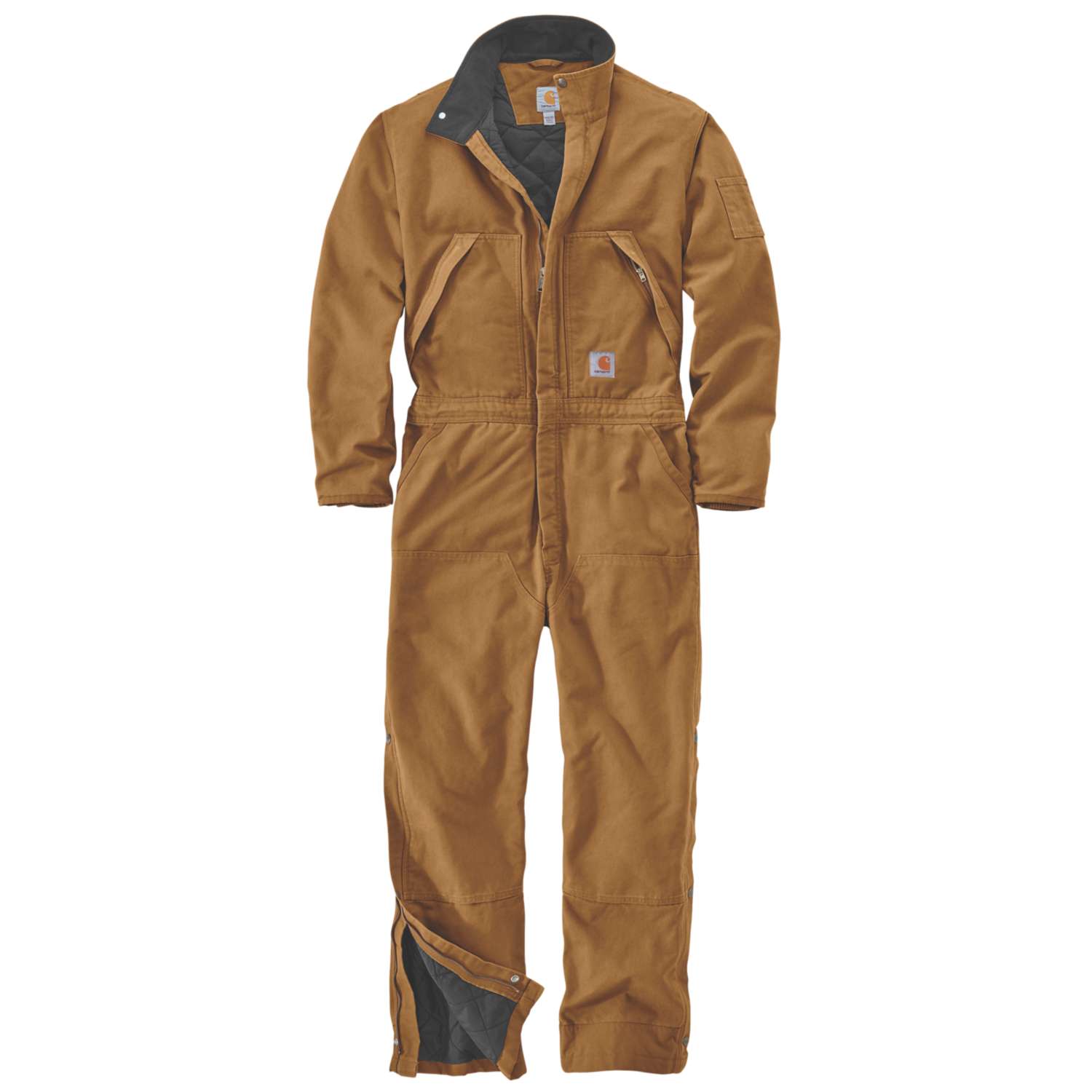 carhartt® Herren-Overall WASHED DUCK INSULATED OVERALL carhartt® brown Flach  - bei HUG Technik ✓