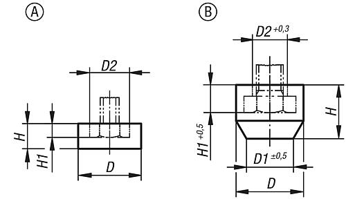 Zeichnung Schutzkappe D=11 Gummi, für=M04 - K0106.01 - bei HUG Technik ♡