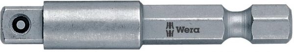 Wera® Steckschlüsseladapter 870/4 1/4"-Außensechskant / 1/4"-Außenvierkant L: 100mm - gibt’s bei HUG Technik ✓