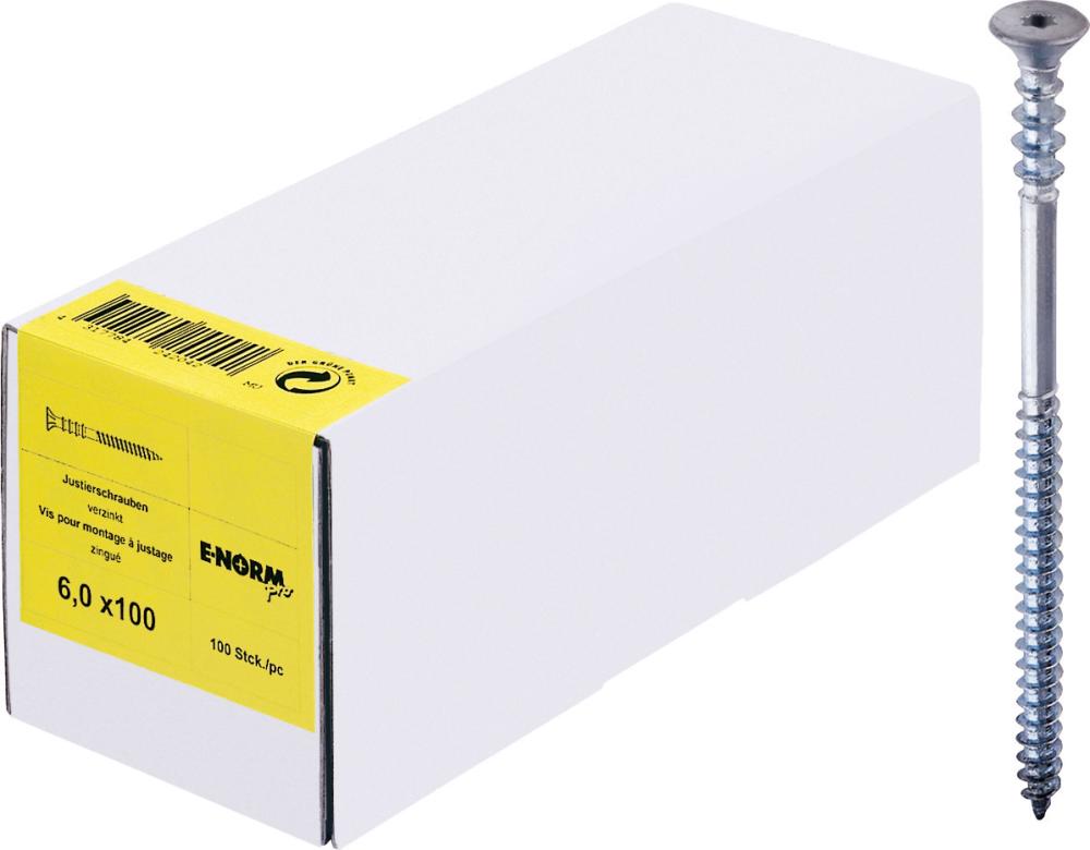 E-NORMpro Justierschraube Innensechsrund 6,0x 60 galvanisch verzinkt, Packung mit 100 Stück - direkt von HUG Technik ✓ E-NORMpro Justierschraube Innensechsrund 6,0x 60 galvanisch verzinkt, Packung mit 100 Stück - direkt von HUG Technik ✓