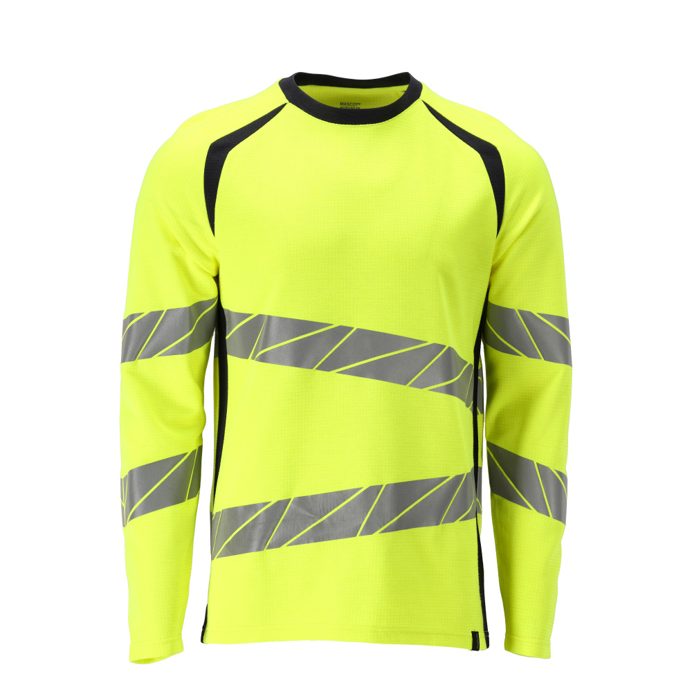 MASCOT® ACCELERATE MULTISAFE T-Shirt, Langarm  Gr. 2XL, hi-vis gelb/schwarzblau - bei HUG Technik ✭