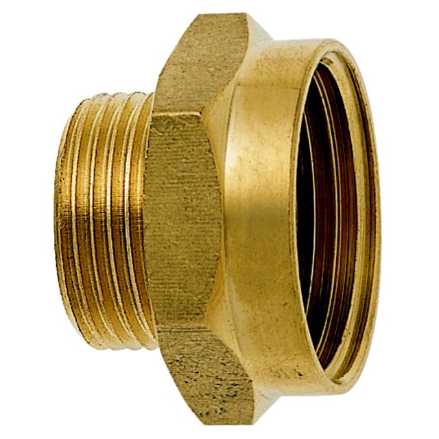 GEKA®-Gewindenippel IG G 1/2" x AG G 3/4" MS m. Sechskant - bei HUG Technik ♡