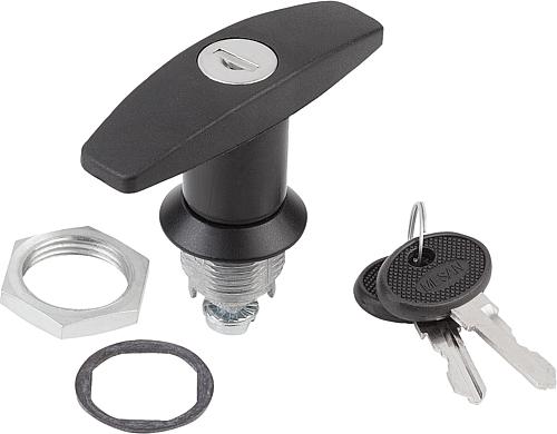 Drehriegel Zink T-Griff - K0526 - bei HUG Technik ✭