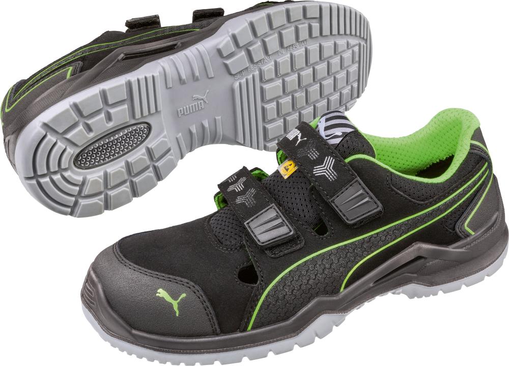 Puma® Sicherheitshalbschuh Neodyme GREEN LOW 644300, S1P ESD SRC, schwarz/grün - gibt’s bei HUG Technik ✓