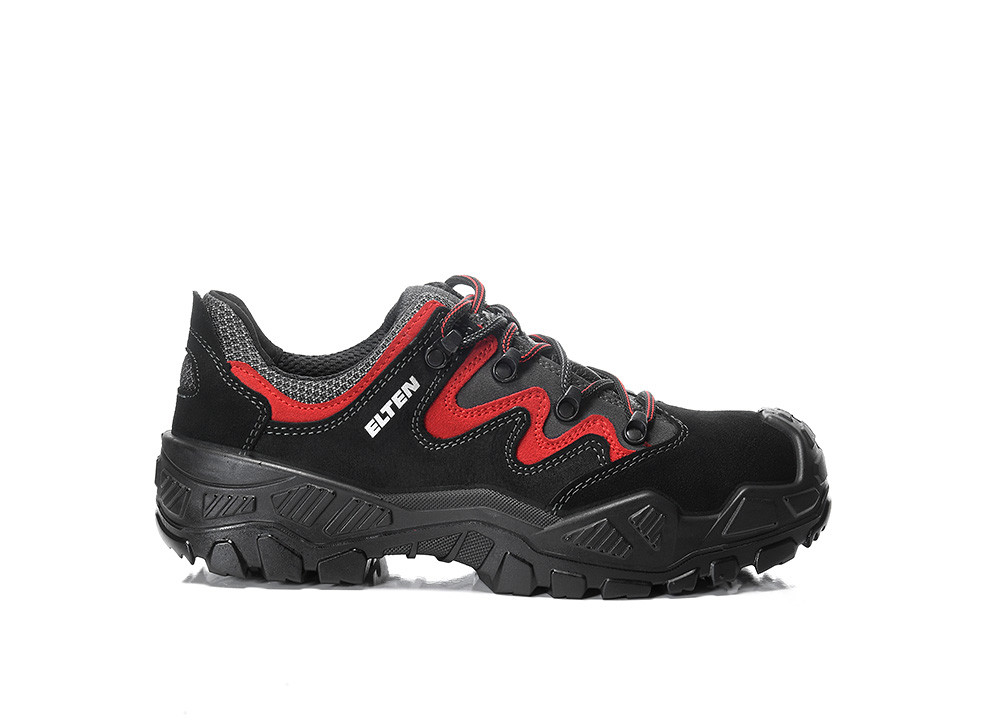 ELTEN® Sicherheitshalbschuh MICK black-red Low ESD S2 - rechts