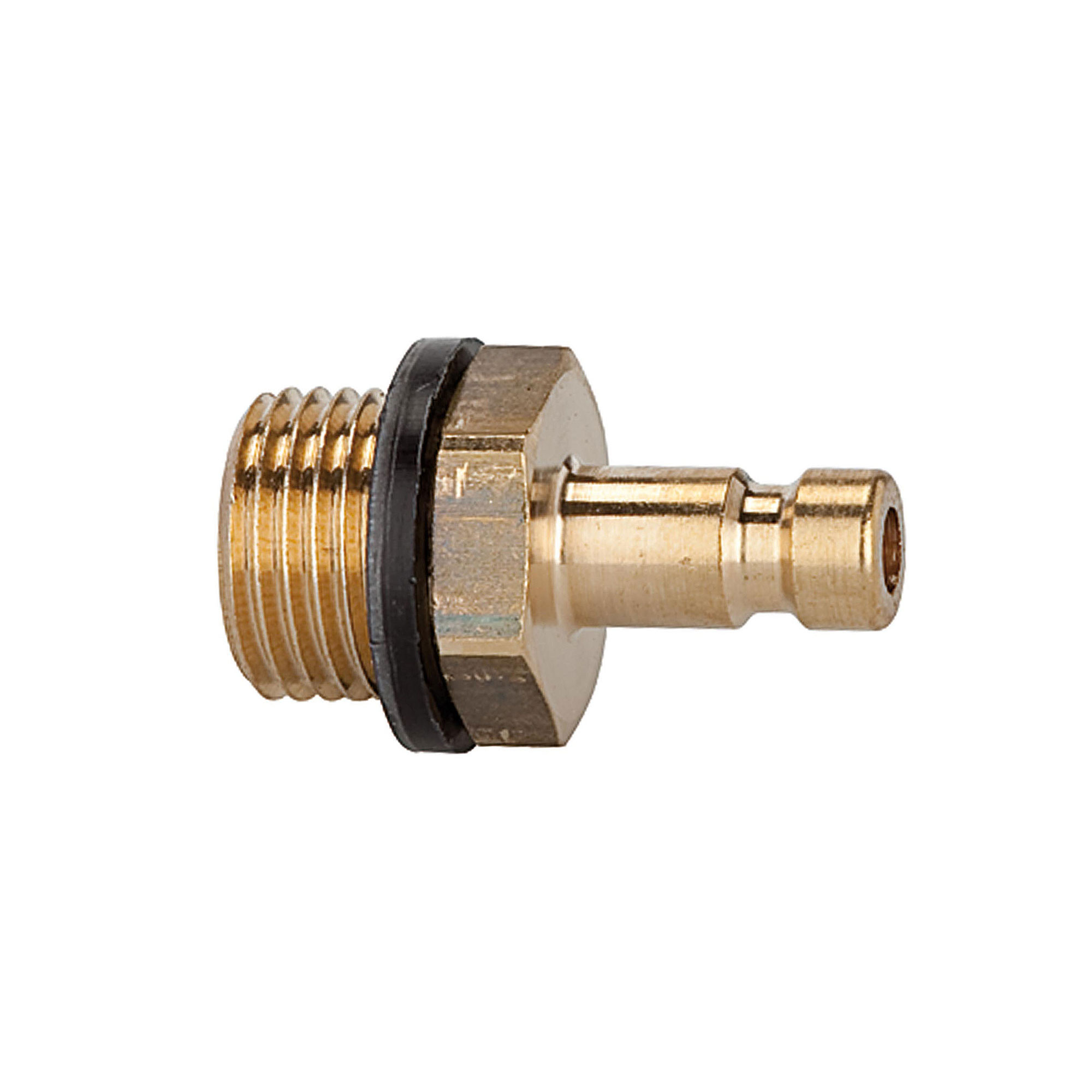 Nippel für Kupplungen NW 2,7, Messing blank, M5 AG, SW 7 - bekommst Du bei HUG Technik ♡