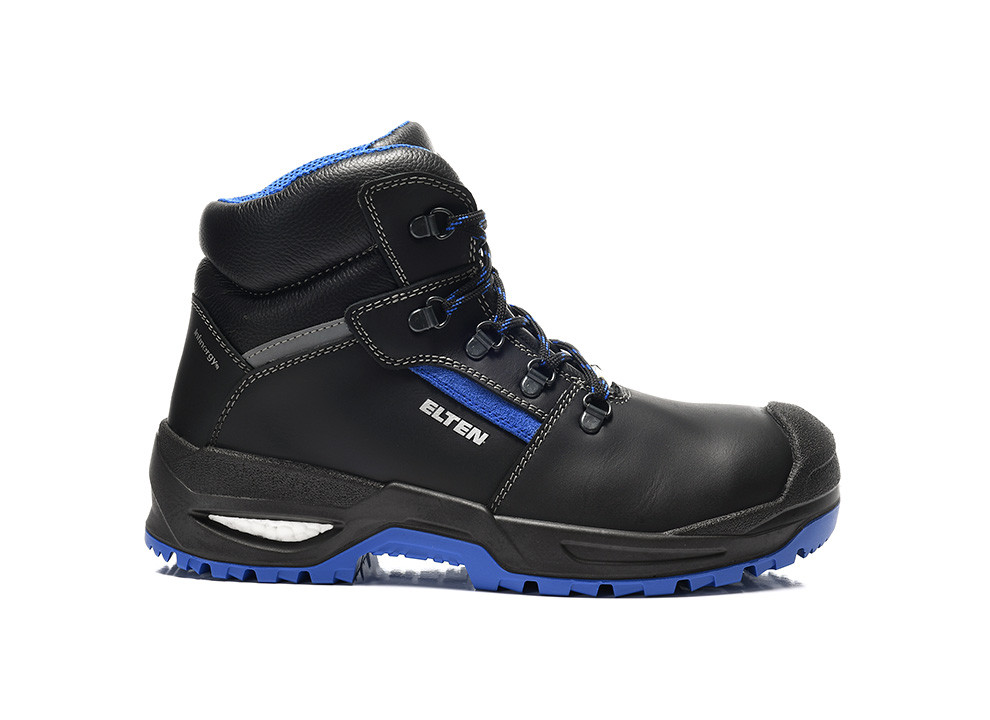 ELTEN® Sicherheitsschnürstiefel, LEONARDO XXSG black-blue Mid ESD S3, 768711 - bei HUG Technik ✓