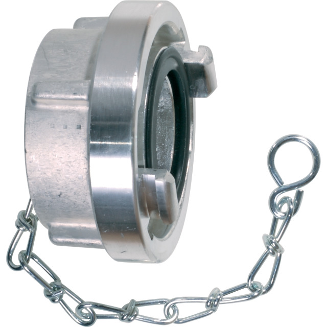 Storz-Blindkupplung, Kette, Storz-Größe 110-A, KA 133 mm, Aluminium - bekommst Du bei HUG Technik ♡