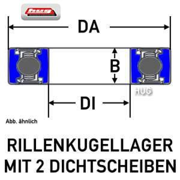 Kugellager 60/22-2RS von ZEN Rillenkugellager 22x44x12 mm - gibt’s bei HUG Technik ✓