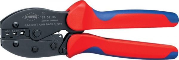 KNIPEX® Crimp-Hebelzange 0,5 - 6 qmm, unisoliert 975235 - bei HUG Technik ☆
