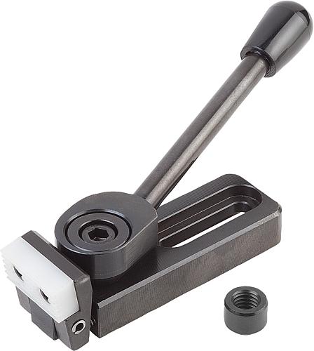 Niederzugspanner links A=121,5 40x40, Form: D Stahl - K0034.010040 - bekommst Du bei ★ HUG Technik ✓
