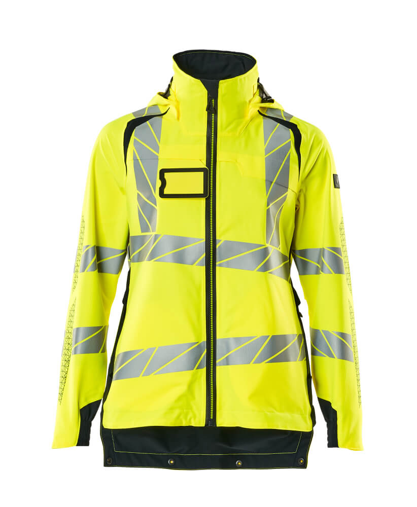 MASCOT® ACCELERATE SAFE Hard Shell Jacke  Gr. 2XL, hi-vis gelb/schwarzblau - erhältlich bei ♡ HUG Technik ✓