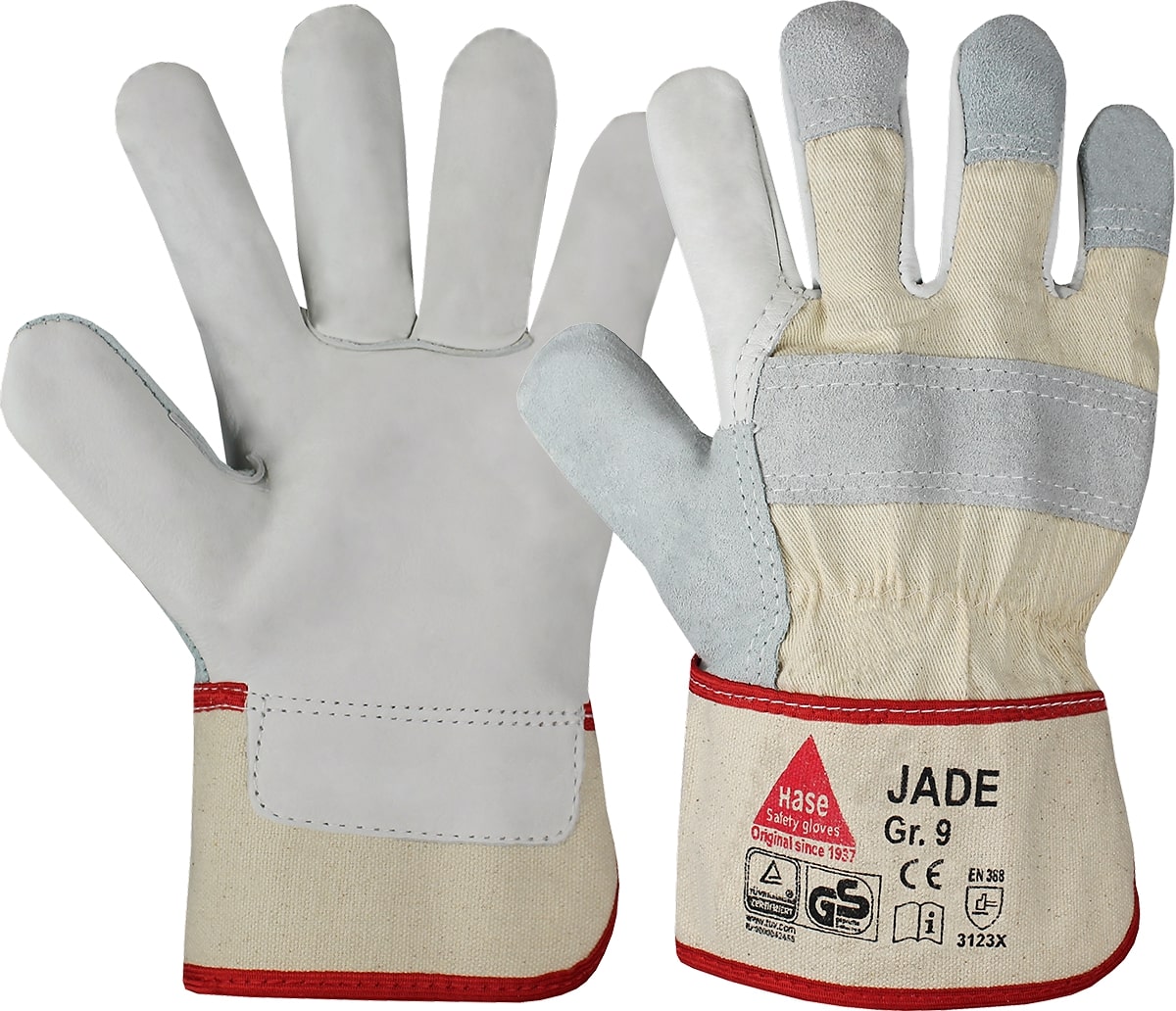 JADE COMBI, Arbeitshandschuh aus Rindnarben-/Rindspaltleder - bei HUG Technik ☆