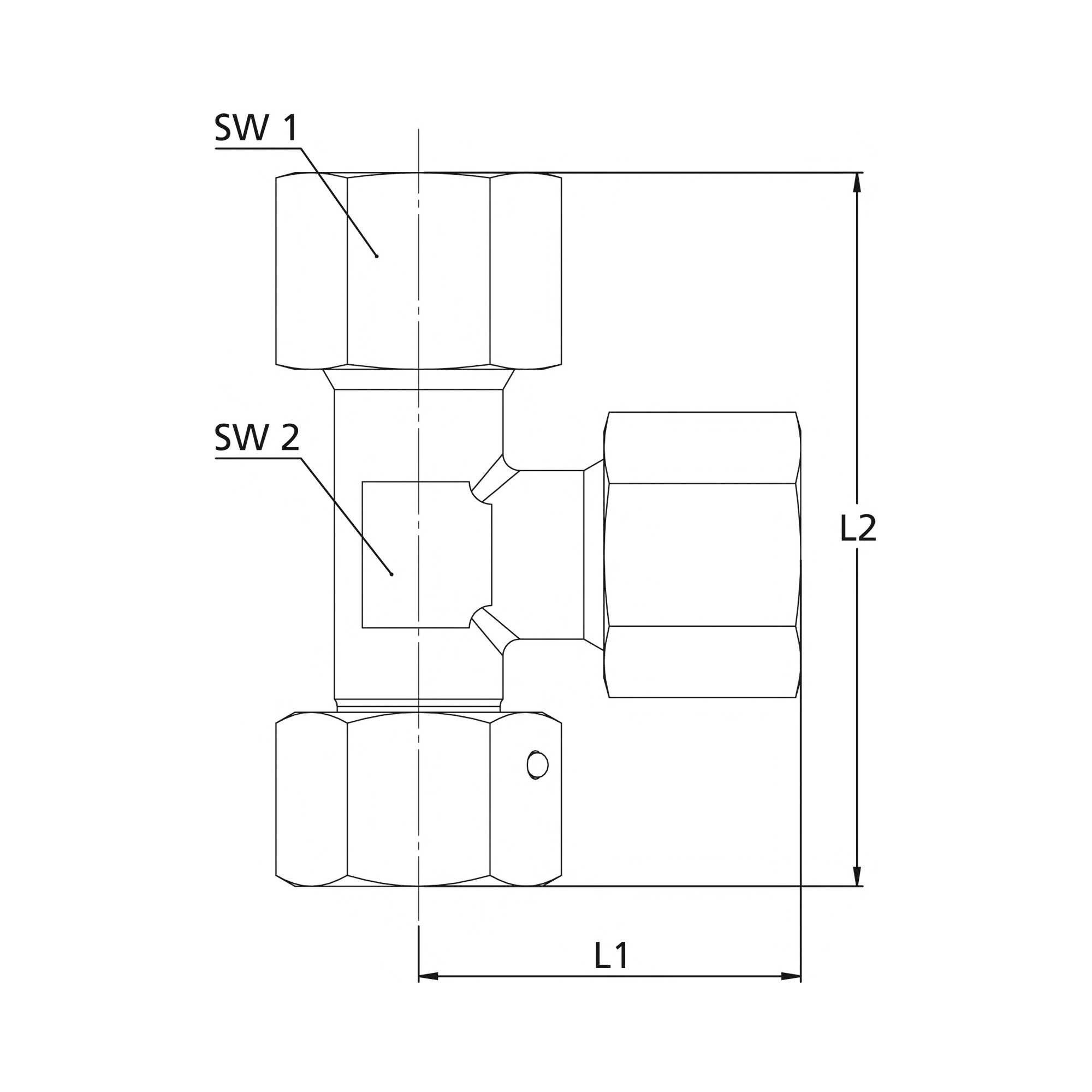 Einstellbare L-Anschlussverschraubung, Rohr-Außen-Ø 20, Stahl verzinkt - bei HUG Technik ✓