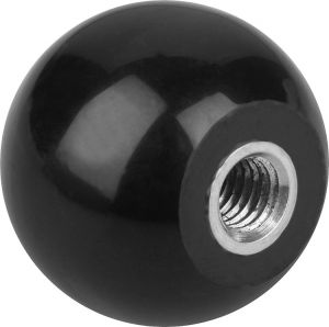 Kugelknopf glatte Ausführung M04 D1=16, Form: E Duroplast, Komp: Stahl - K0159.21604 - bekommst Du bei ★ HUG Technik ✓