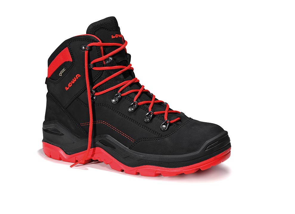 LOWA Sicherheitsstiefel RENEGADE Work GTX red Mid S3 CI, 5652 - gibt’s bei HUG Technik ✓
