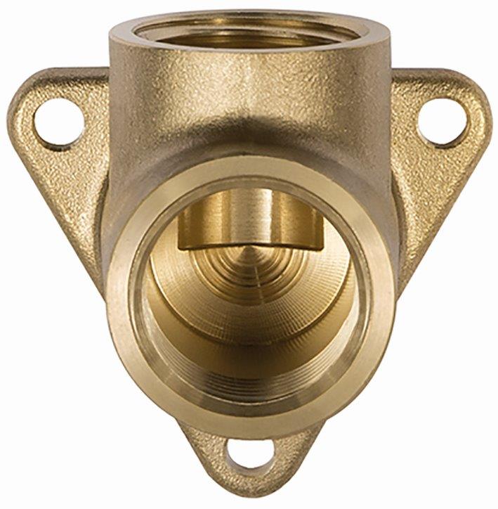 Deckenwinkel zur Wandbefestigung, 2 x G 3/8 IG - erhältlich bei ♡ HUG Technik ✓