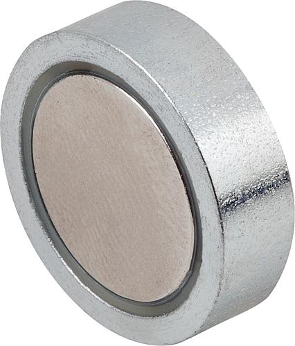 Magnet, Form: A NdFeB, Flachgreifer, D=10 ±0,15 - K0553.03 - erhältlich bei ✭ HUG Technik ✓