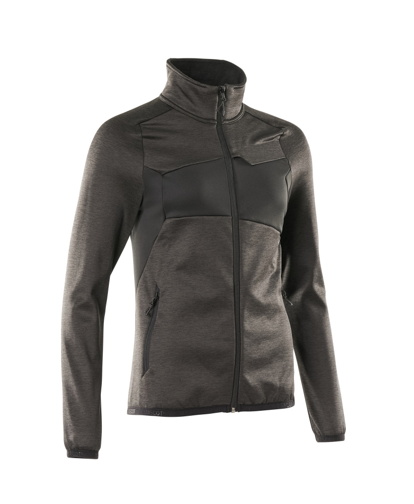 MASCOT® ACCELERATE Fleecepullover mit Reißverschluss  Gr. 2XL, dunkelanthrazit/schwarz - erhältlich bei ♡ HUG Technik ✓
