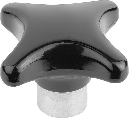 Kreuzgriff M06 D1=32, Form: E Duroplast, Komp: Stahl - K0148.306 - bekommst Du bei ★ HUG Technik ✓
