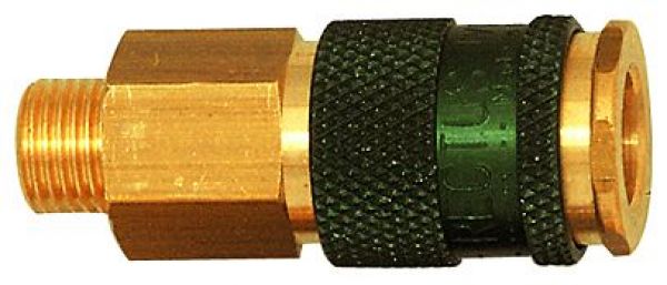 Schnellverschlusskupplung unverwechselbar NW 7,8, G 1/4 AG, blau - bei HUG Technik ✭