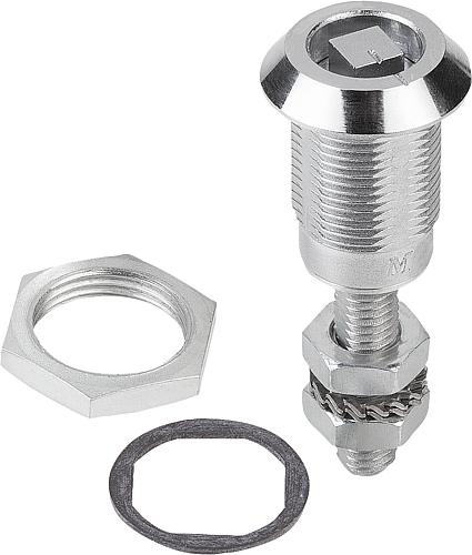 Kompressions-Drehriegel mit verstellbarer Zunge, Zink - K0531 - direkt bei HUG Technik ✓