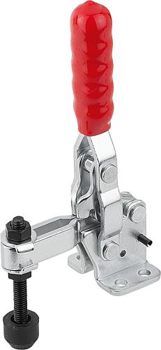 Schnellspanner, Fuß waagrecht, Standard, F2=1600, verstellbare Andruckspindel M06x50, Stahl verzinkt - K1255.001600 - gibt’s bei HUG Technik ✓