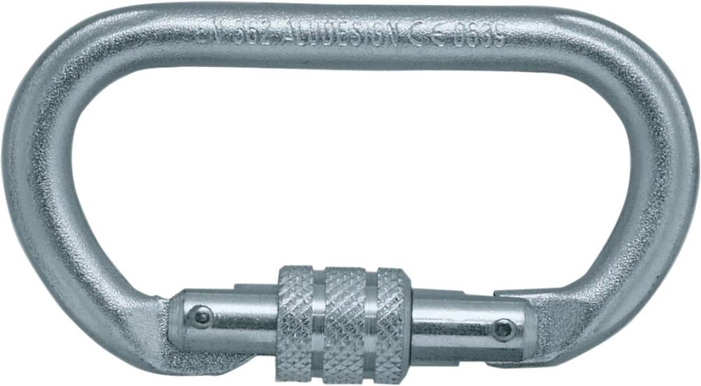 SKYLOTEC Karabiner, oval, mit Schraubsicherung, Stahl, EN 362, 22 kN - erhältlich bei ♡ HUG Technik ✓