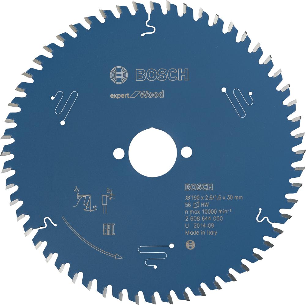 Bosch HW Kreissägeblatt Expert 190x30x2,6 56T - bei HUG Technik ✓