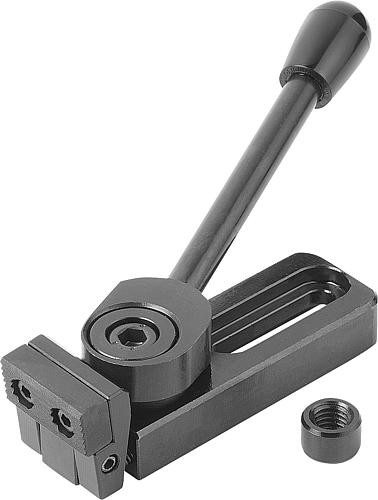 Niederzugspanner rechts A=121,5 40x40, Form: A Stahl - K0034.010005 - kommt direkt von HUG Technik 😊