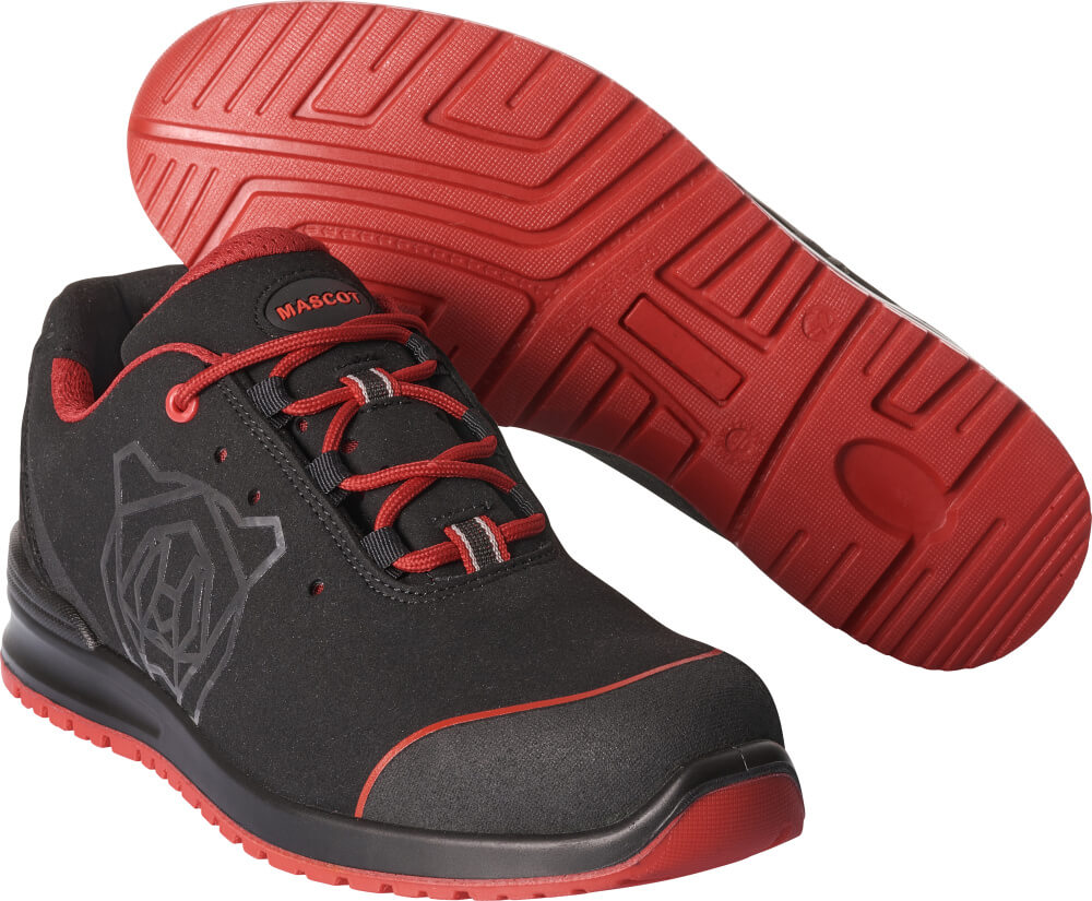 MASCOT® FOOTWEAR CLASSIC Sicherheitsschuhe S1P Gr. 35, schwarz/rot - bei HUG Technik ✓