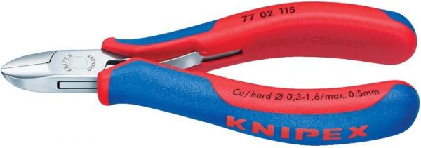 KNIPEX® Seitenschneider Elektronik Rundkopf mit kleiner Fase 115 mm - bekommst Du bei HUG Technik ♡